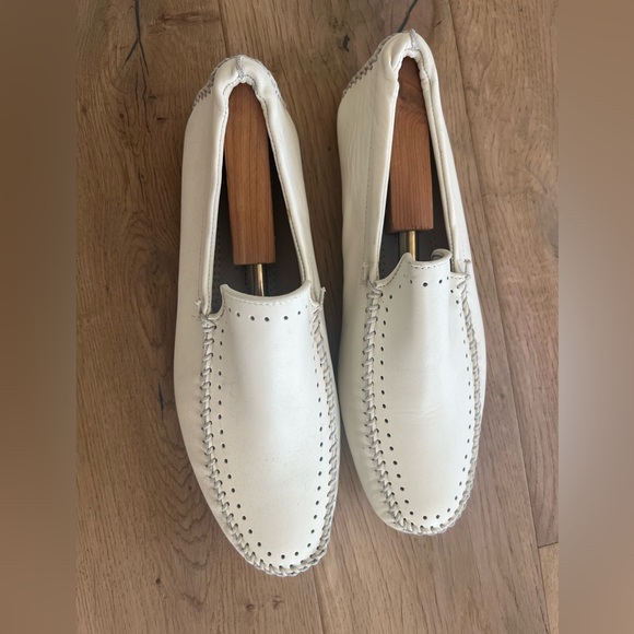 Bruno Magli White leather slip on. main image 8